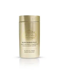 Un flacon d'or de GLUTA ORGANIQUE ULTIME (2000MG) contient 60 gélules, offrant un complément alimentaire biologique pour l'anti-âge, l'éclaircissement et le soutien immunitaire.